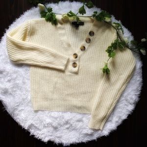 Derek Heart Button Sweater